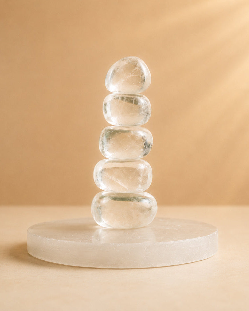 Clear Quartz Tumble(1Pcs)
