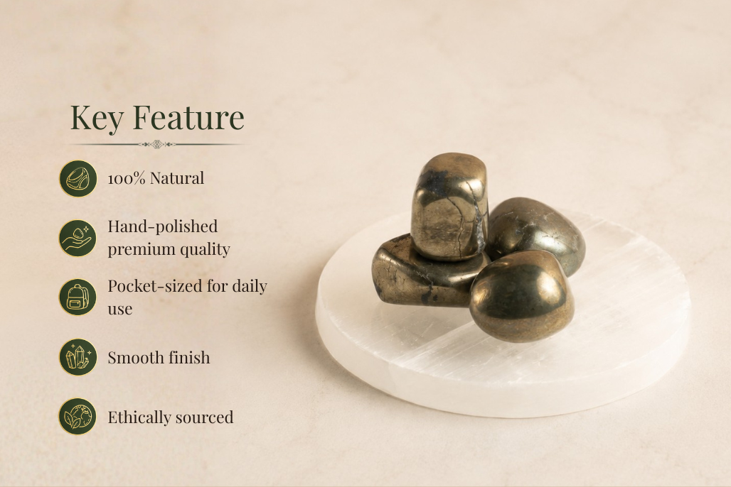 Golden Pyrite Tumble (1Pcs)