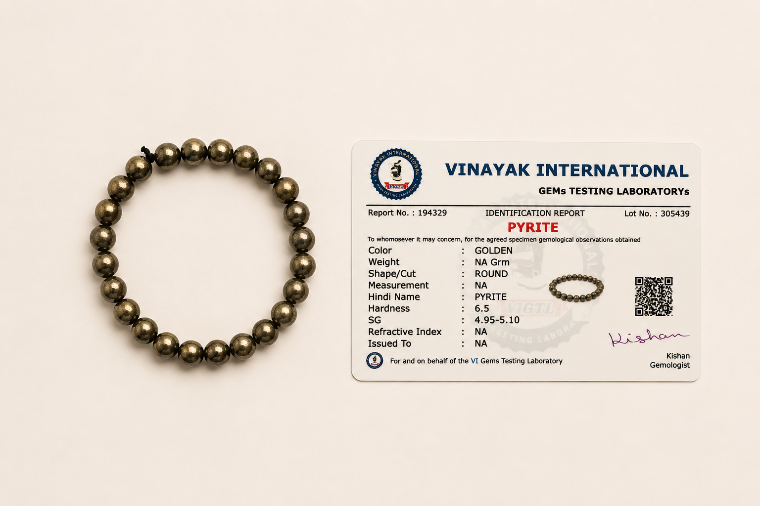 Golden Pyrite Bracelet