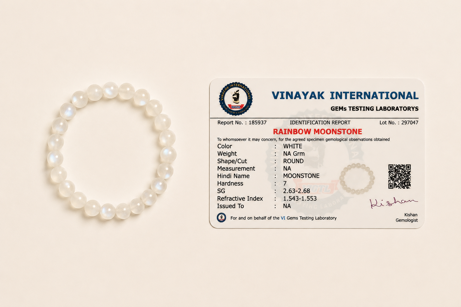 Rainbow Moonstone Bracelet