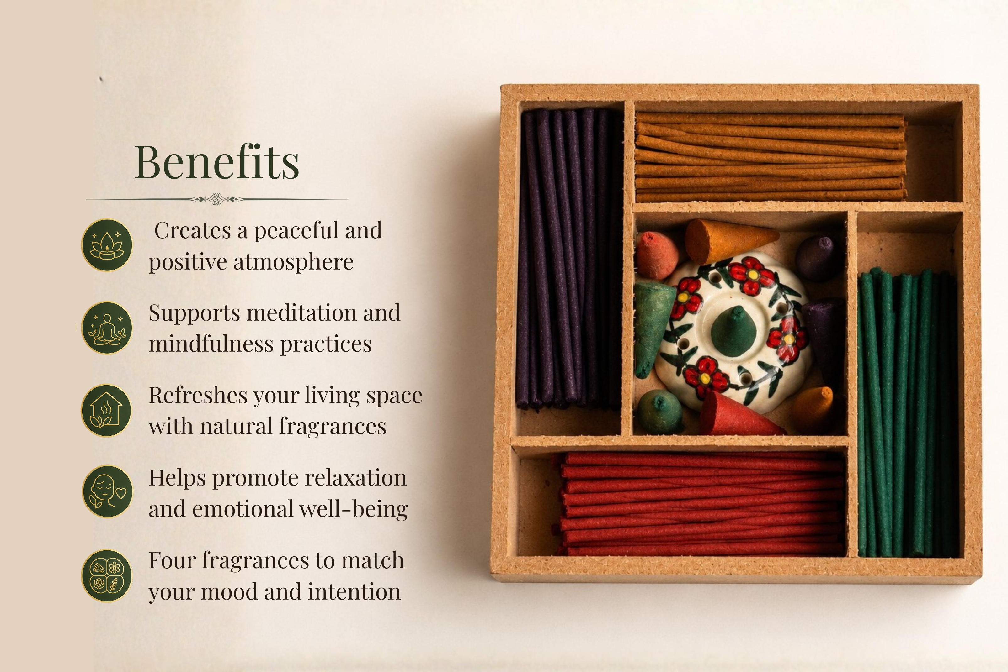 Sacred Aroma Incense Sticks Set